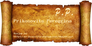 Prikosovits Peregrina névjegykártya
